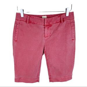 ECRU Pink Soft Distressed Bermuda Short Sz 0